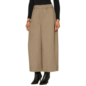Women's Democracy Skyrise Pull-On Wide Leg Glider Dress Pants Medium Taupe