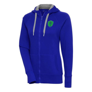 Antigua Women's MLS Seattle Sounders FC Chest Logo Victory Full Zip Hoodie