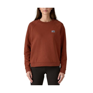 Women's Patagonia Regenerative Organic Certified Cotton Essential Crewneck Sweatshirt Small Vanilla