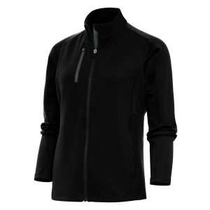Women's Antigua Generation Windbreaker Large Black/Carbon