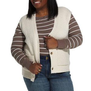 Women's Thread & Supply Sweater Vest Emma 2X Antique White