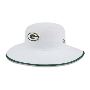 Green Bay Packers New Era Panama Sun Hat One Size White