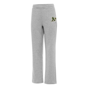 Women's Oakland Athletics Antigua Victory Sweatpants Small Grey Heather