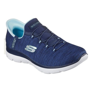 Women's Skechers Summits Everyday Shoes 9.5 Regular Navy/Aqua