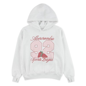Girls' abercrombie kids 92 Strawberry Hoodie 9/10 White