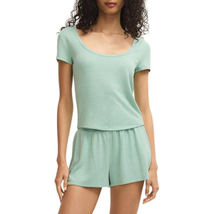 Women's Z Supply Flower Market Soft Knit Pajama Top XLarge Crystal Green