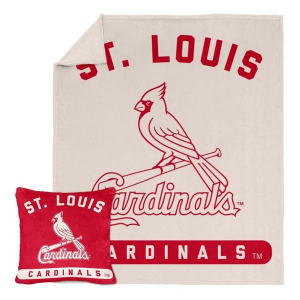 Logo Brands St. Louis Cardinals Luxe Blanket & Pillow Set