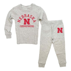 Wes and Willy Kids' Nebraska Cornhuskers Holiday Pajama Set