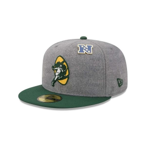 Green Bay Packers New Era Two Tone 59Fifty Fitted Hat 7 1/8 Green