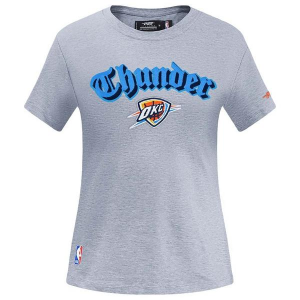 Women's Oklahoma City Thunder Best Of Pro Standard T-Shirt Small Dark Grey Heather