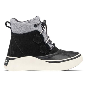 Kids' SOREL Out N About IV Chillz Waterproof Duck Boots Casual Big 4 Black/Chalk