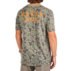 Men's Marsh Wear Stackhouse Performance T-Shirt XLarge Green Camo