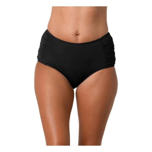 Women's Jantzen Side Shirred Comfort Core Swim Bottoms 10 Black