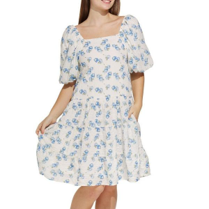 Women's Mikarose The Clove Babydoll Dress XSmall Cornflower