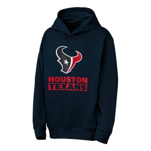 Kids' Houston Texans Genuine Stuff Back To The Basics Hoodie Large Navy