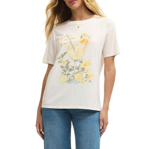 Women's Z Supply Spritz Boyfriend T-Shirt Small Sea Salt