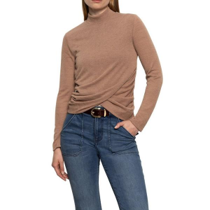 Women's Sanctuary Draped Long Sleeve Shirt XLarge Mocha