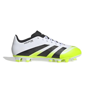 adidas Predator Club Molded Soccer Cleats M10.5/W11.5 White/Black/Volt