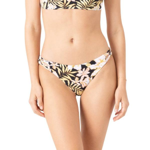 Women's Roxy Tropical Hipster Lace Side Full Swim Bottoms Juniors Large Black