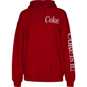 Women's Junk Food Coke It Is Hoodie Medium Red White