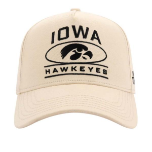Iowa Hawkeyes Huega House Crest Adjustable Hat One Size White