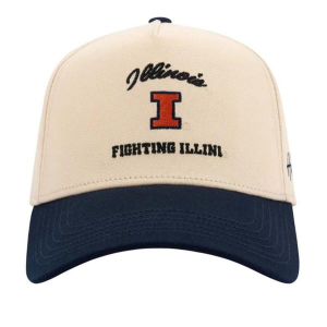 Illinois Fighting Illini Huega House Tradition Adjustable Hat One Size White/Navy