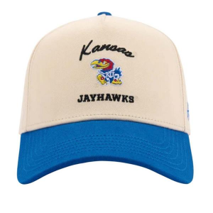 Kansas Jayhawks Huega House Tradition Adjustable Hat One Size White/Royal