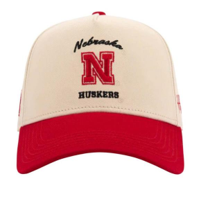Nebraska Cornhuskers Huega House Tradition Adjustable Hat One Size White/Red