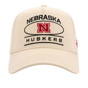 Nebraska Cornhuskers Huega House Crest Adjustable Hat One Size White