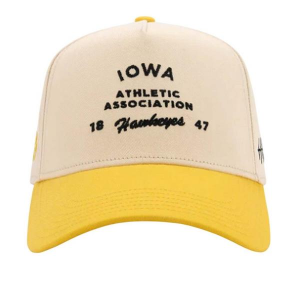 Iowa Hawkeyes Huega House Association Adjustable Hat One Size White/Yellow