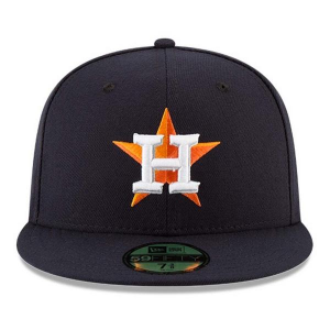 Kids' Houston Astros New Era Authentic Collection Home Fitted Hat 6 7/8 Navy