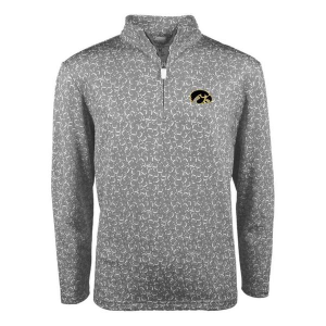 Iowa Hawkeyes Garb Baby 1/4 Zip 6 mo. Grey Heather
