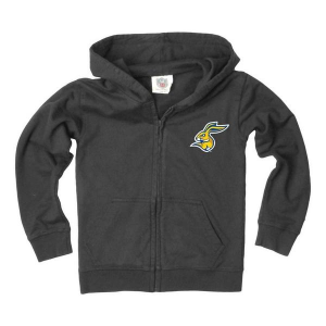 South Dakota State Jackrabbits Wes and Willy Kids Girls' Full Zip 5 Black