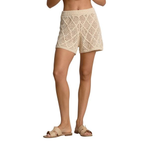 Women's Aura Mia Crochet Swim Shorts Contemporary Medium Natural
