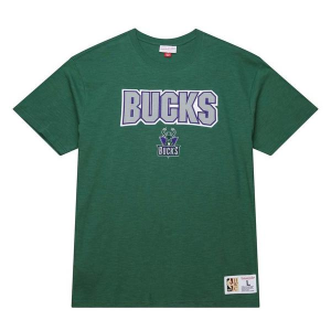 Milwaukee Bucks Legendary Mitchell and Ness T-Shirt Large Green
