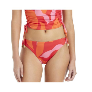 Women's Sanctuary Heat Wave Cinch Back Hipster Swim Bottoms Contemporary Small Red