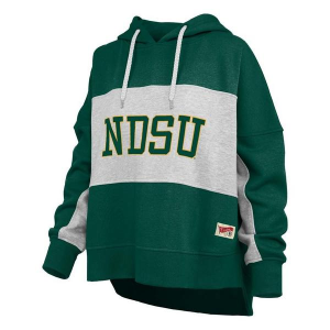 North Dakota State Bison Pressbox Women's Hoodie Medium Green