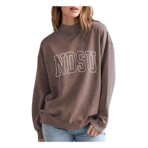 North Dakota State Bison Chicka-D Women's Crew Small Chocolate