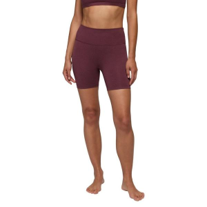 Women's prAna Heavana Biker Shorts Large Vino Heather
