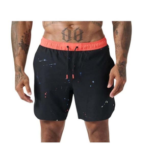 Men's Legends Luka Lined Shorts Small Coral Burst Space Drip