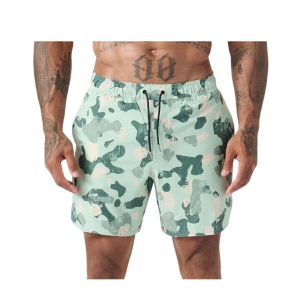Men's Legends Luka Lined Shorts Medium Distressed Camo Dusty Sage