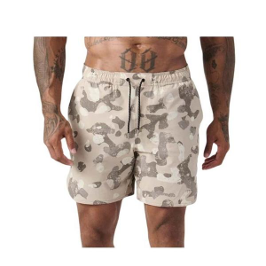 Men's Legends Luka HD Shorts Small Distressed Camo Taupe
