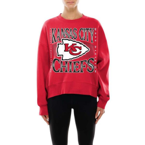 Women's Kansas City Chiefs New Era Division Block Crewneck XSmall Red