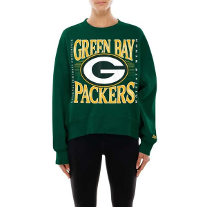 Women's Green Bay Packers New Era Division Block Crewneck Small Green