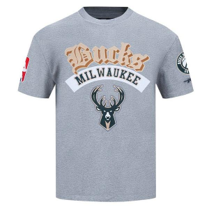 Milwaukee Bucks Best Of Pro Standard T-Shirt Large Dark Grey Heather