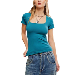 Women's Free People Clean Lines Shirt XS/S Still Sea