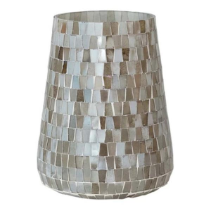 Creative Co-Op Glass Mosaic Candle Holder/Vase