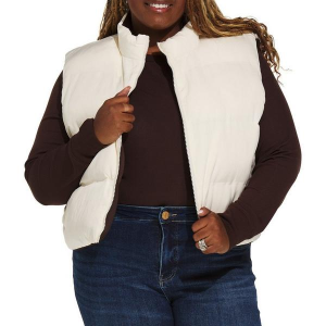 Women's Thread & Supply Issey Reversible Crop Vest 3X Cream Coffee