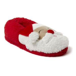 Women's Dearfoams Santa Closed Back Casual Slippers Regular Medium True Red