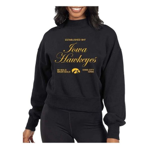 Iowa Hawkeyes Chicka-D Women's Crew XLarge Black